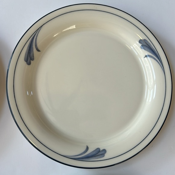 Lenox Blue Brushstrokes Chinastone Salad Plates-Set of 4 - Picture 5 of 7